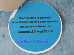Faire-part mariage macaron - cartescreation.fr