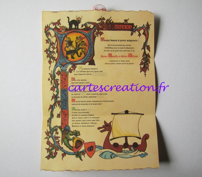 Mariage médiéval Camille et William