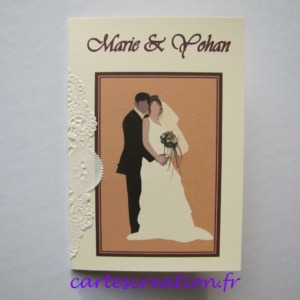 Faire-part mariage minimaliste