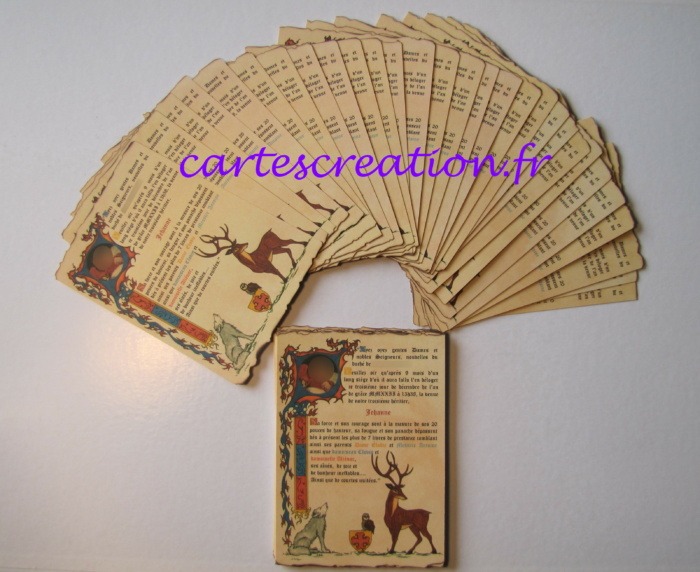 Faire-part naissance médiéval Jehanne