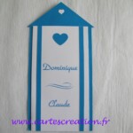 4,75 € Faire-part mariage cabine plage - cartescreation.fr