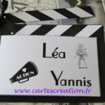 3,32 € Faire-part mariage cinéma show - cartescreation.fr