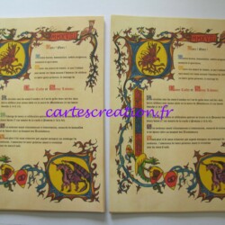 Impression des faire-parts Faire-part mariage médiéval - cartescreation.fr