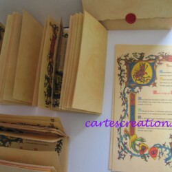 Pliage des faire-parts Faire-part mariage médiéval - cartescreation.fr