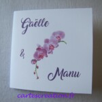 2,77 € Faire-part mariage orchidée - cartescreation.fr