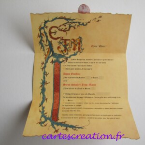 4,75 € Mariage médiéval Emeline et Jean-Marie