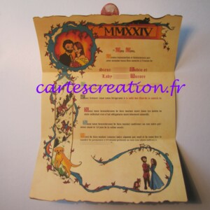 4,85 € Mariage médiéval Aurore et Robin