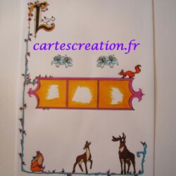 Croquis colorisé Faire-part de naissance médiéval - Calque 2