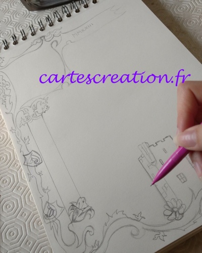 Essai dessin fresque 1 - cartescreation.fr