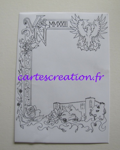 Faire-part mariage médiéval Illustrations 1 - V et N - cartescreation.fr