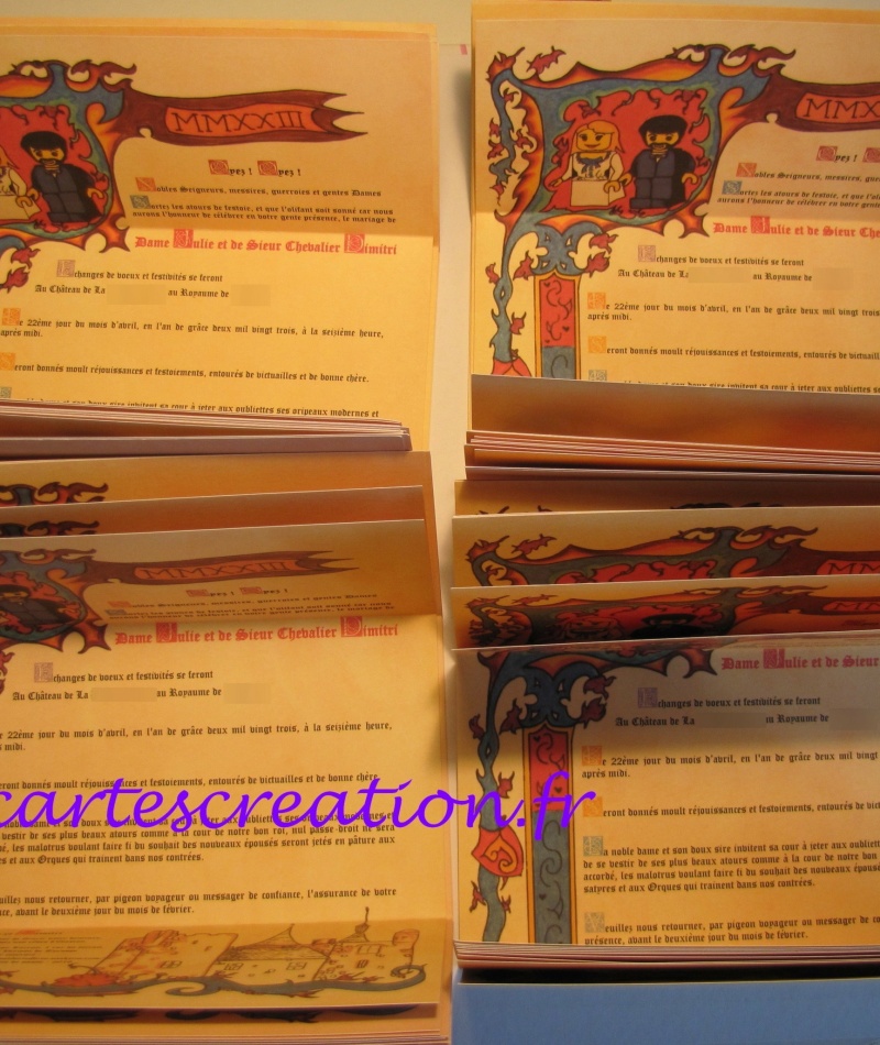 Mariés lego médiéval