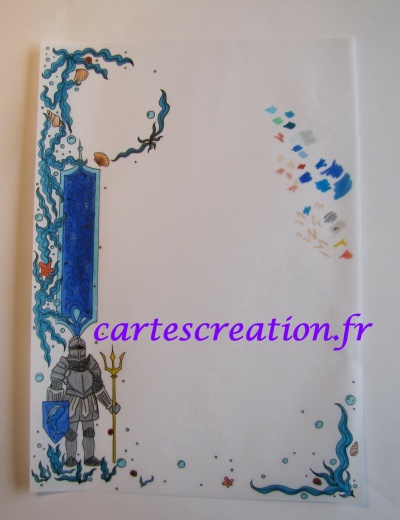 Faire-part naissance médiéval chevalier - Alderic